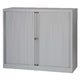 Armoire à portes roulantes soudée basse en acier plastique 120x43x103cm gris
