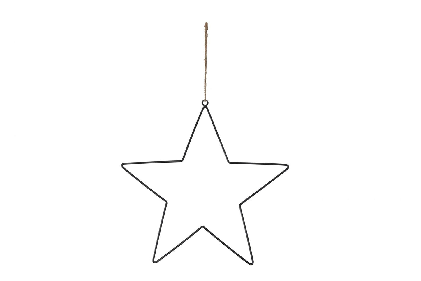 Collections naturelles pendentif fil étoile métal 38cm