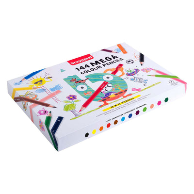 Ensemble de crayons Bruynzeel Mega Colored, 12x12 Couleurs