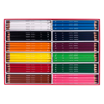 Ensemble de crayons de couleur triple bruynzéel, couleurs 12x12
