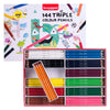 Ensemble de crayons de couleur triple bruynzéel, couleurs 12x12
