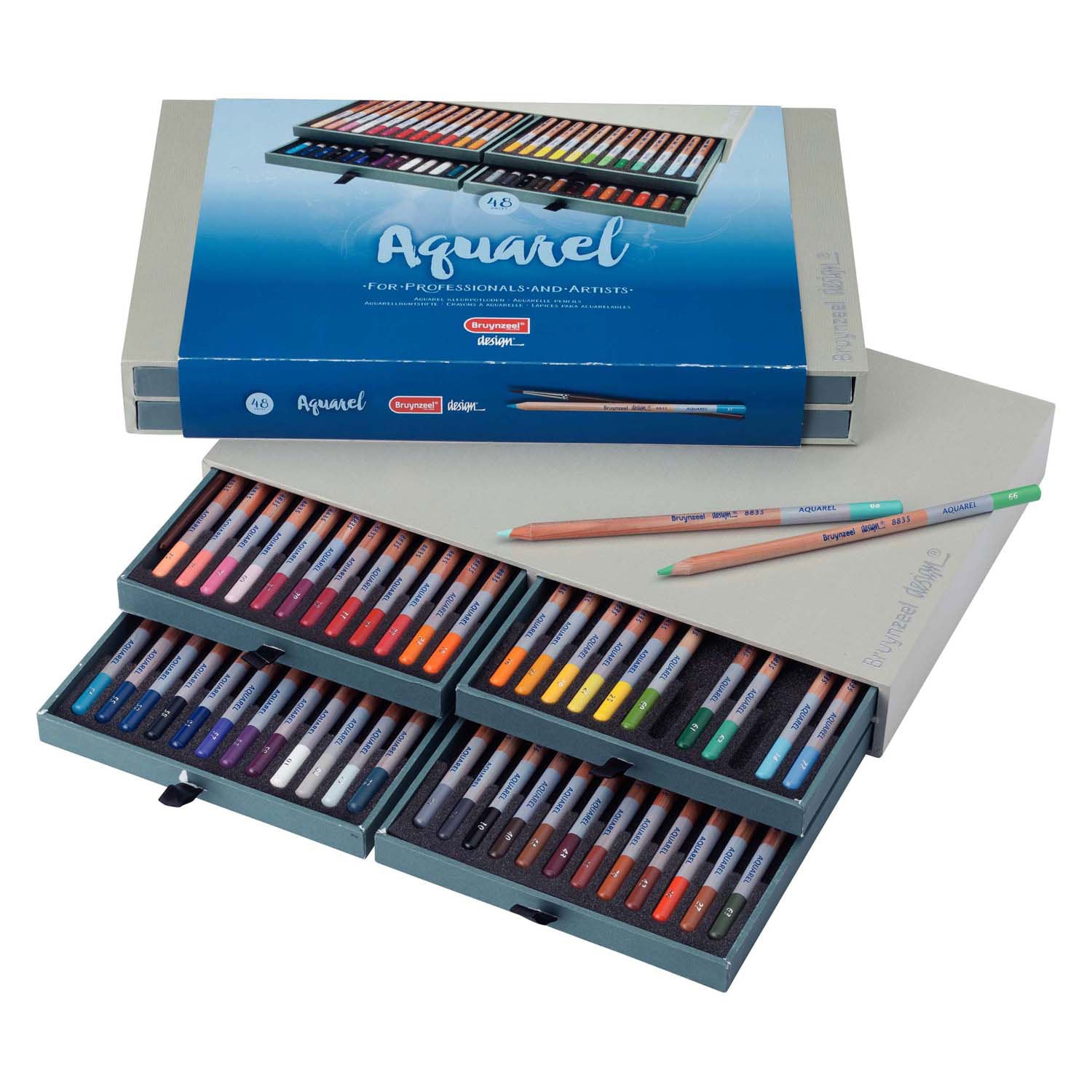 Bruynzeel Aquarel Crayons Box 48