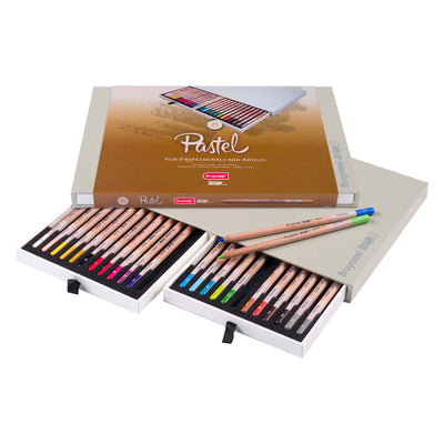 Boîte à crayon pastel de conception Bruynzeel, 24 couleurs
