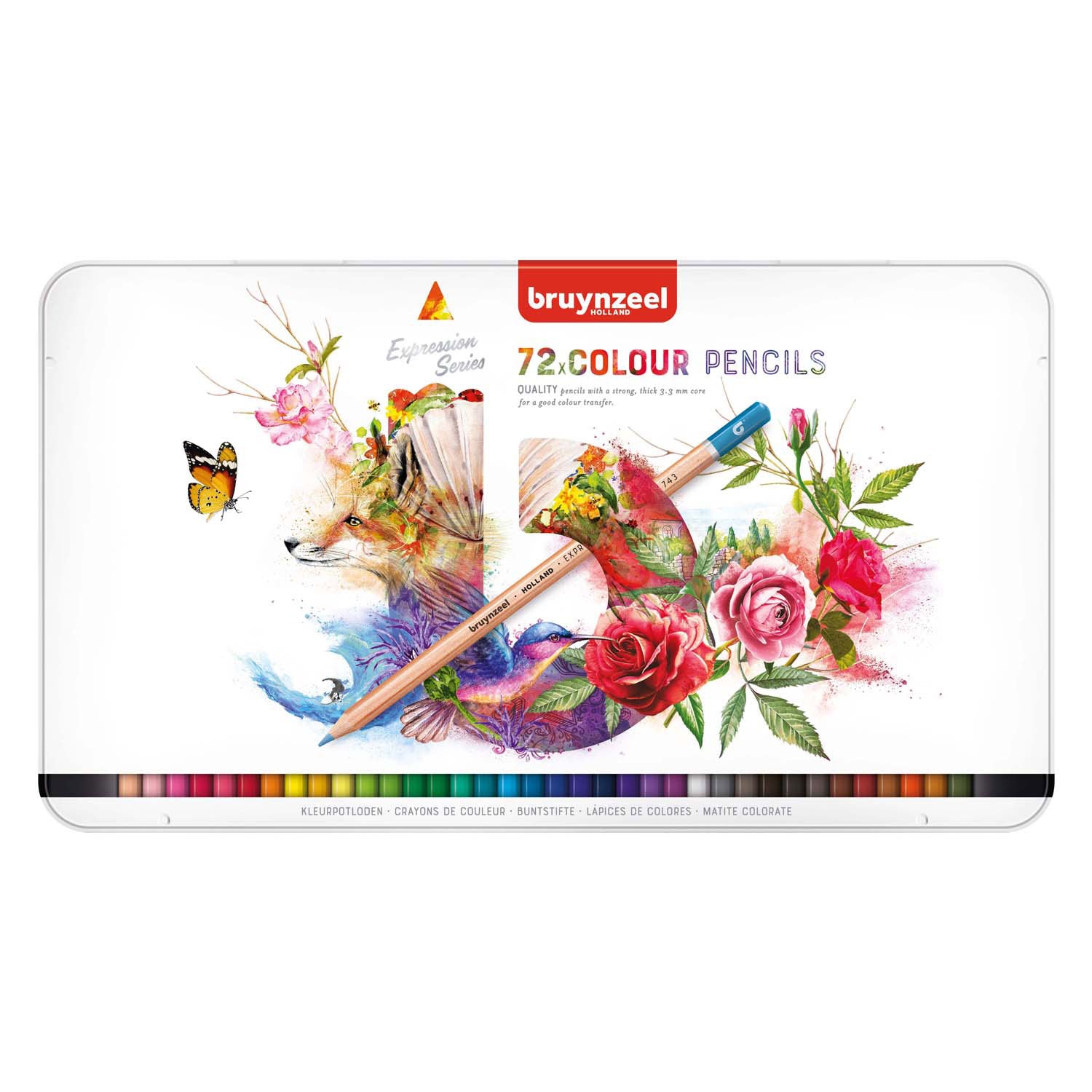 Bruynzeel Expression colorée crayons blik 72