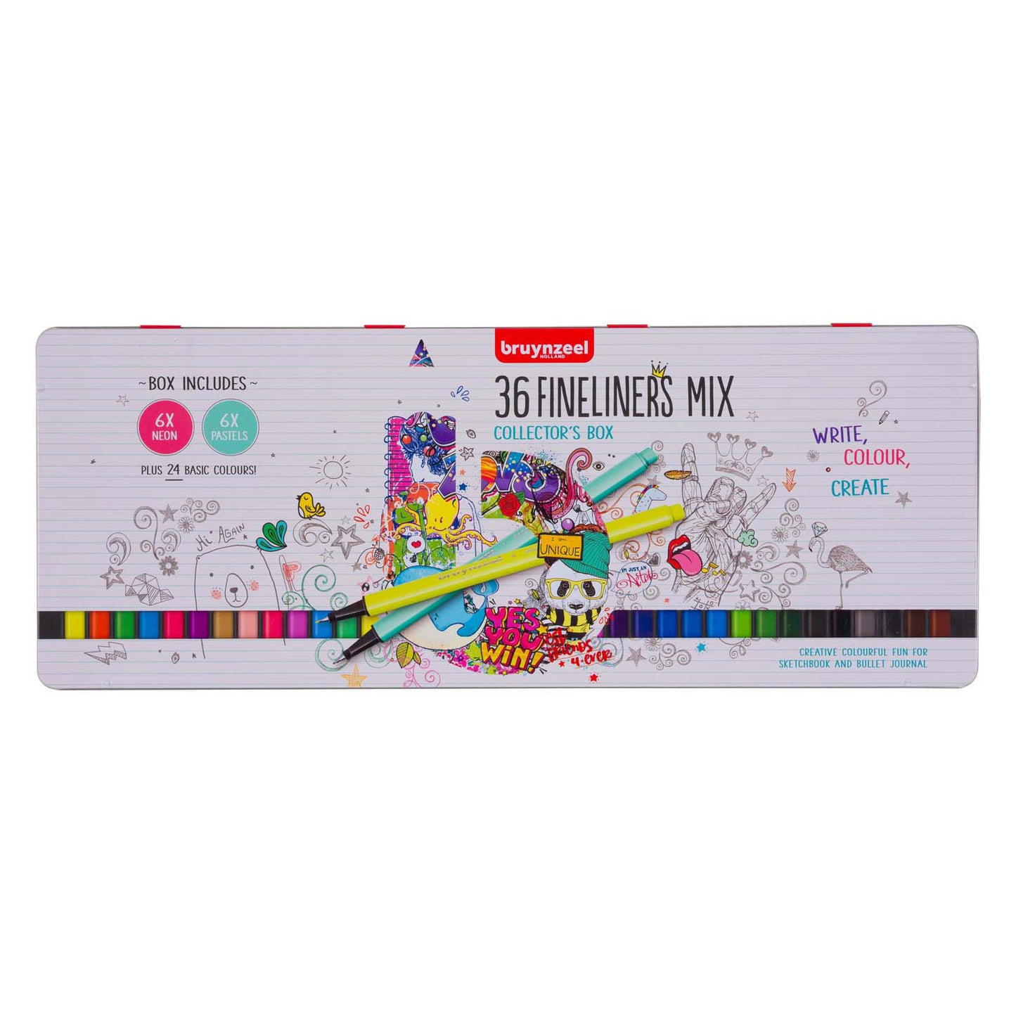 Bruynzeel Fineliner Set 36 couleurs