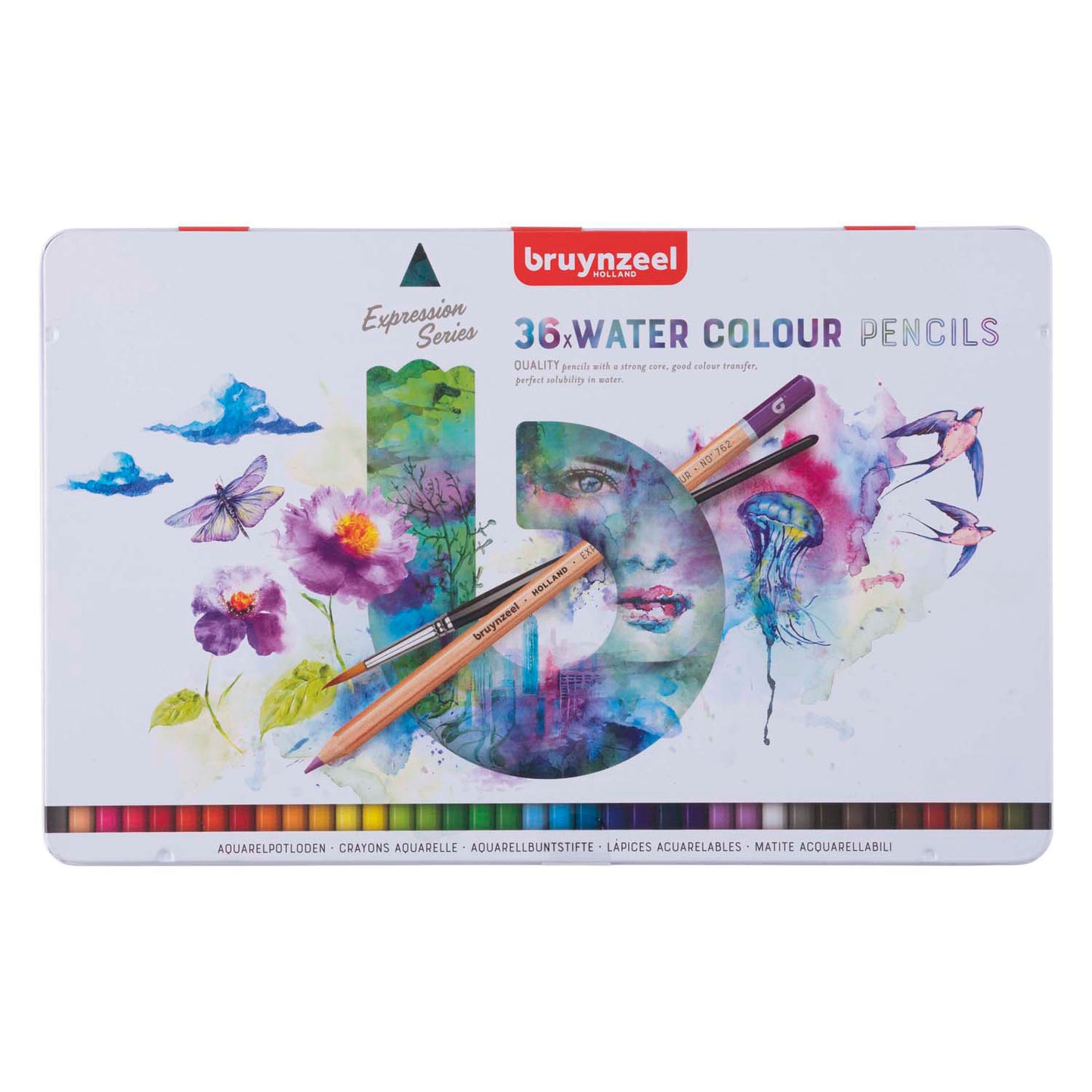 Bruynzeel Expression crayons aquarel blik 36