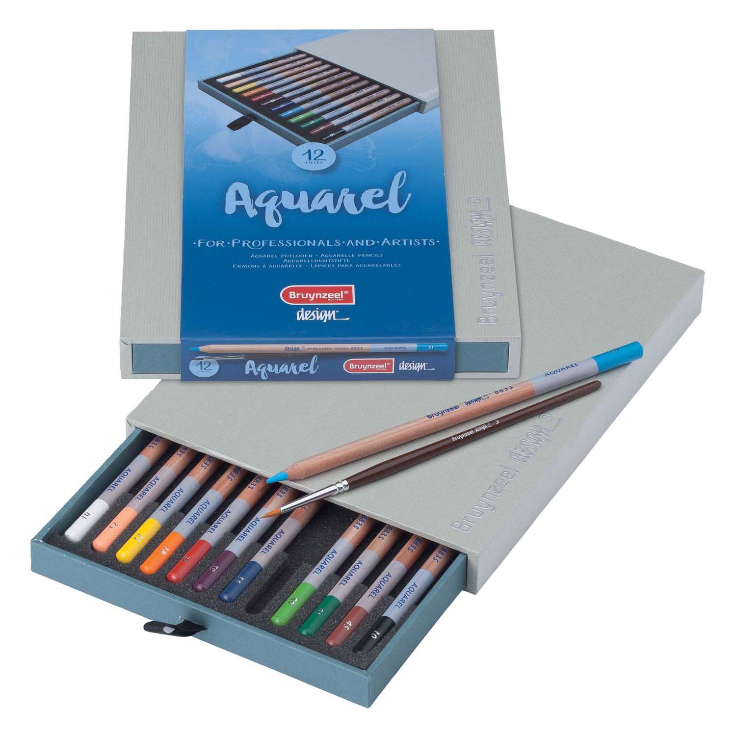 Bruynzeel aquarel crayons box 12