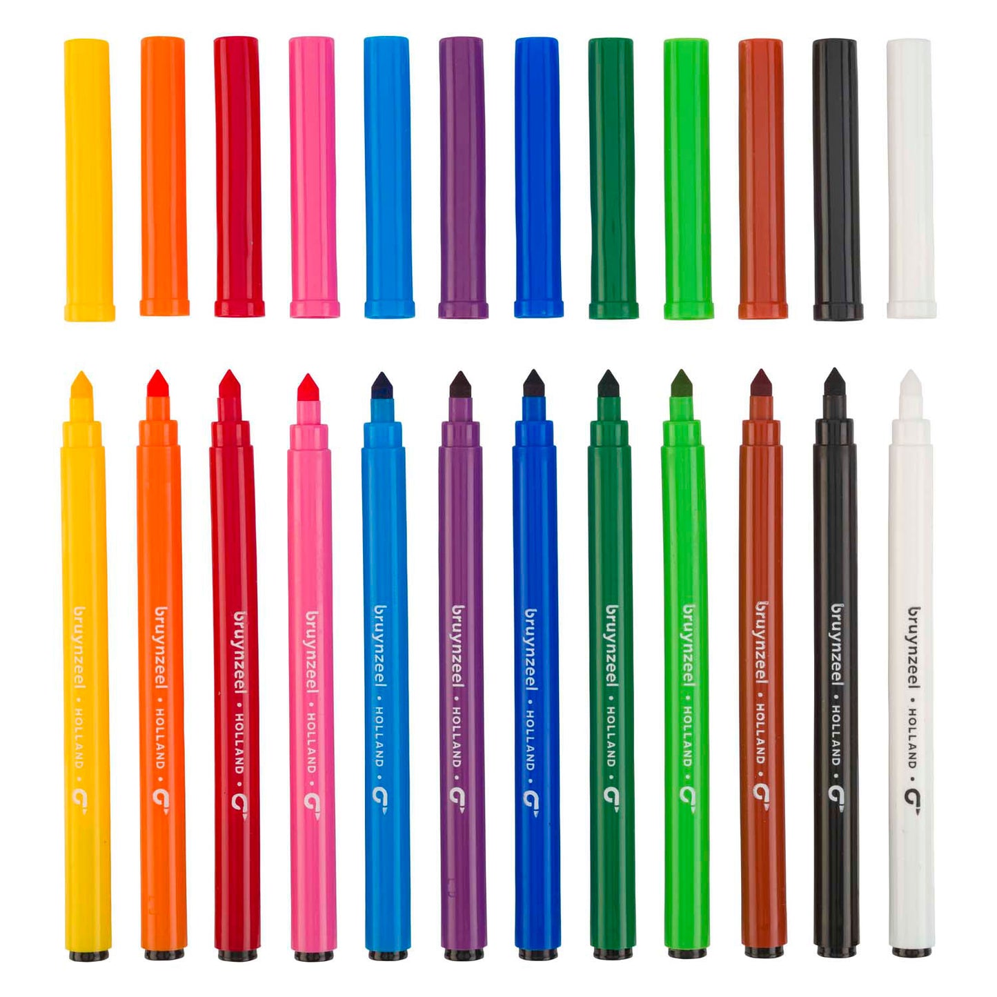 Bruynzeel Super Point FeltStiftet, 12 couleurs