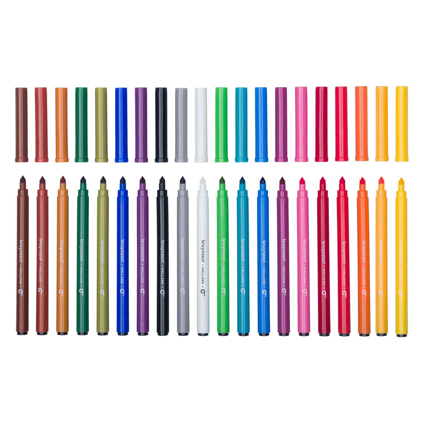 Bruynzeel Kids Super Point Felt -Tip stylos, 20 couleurs