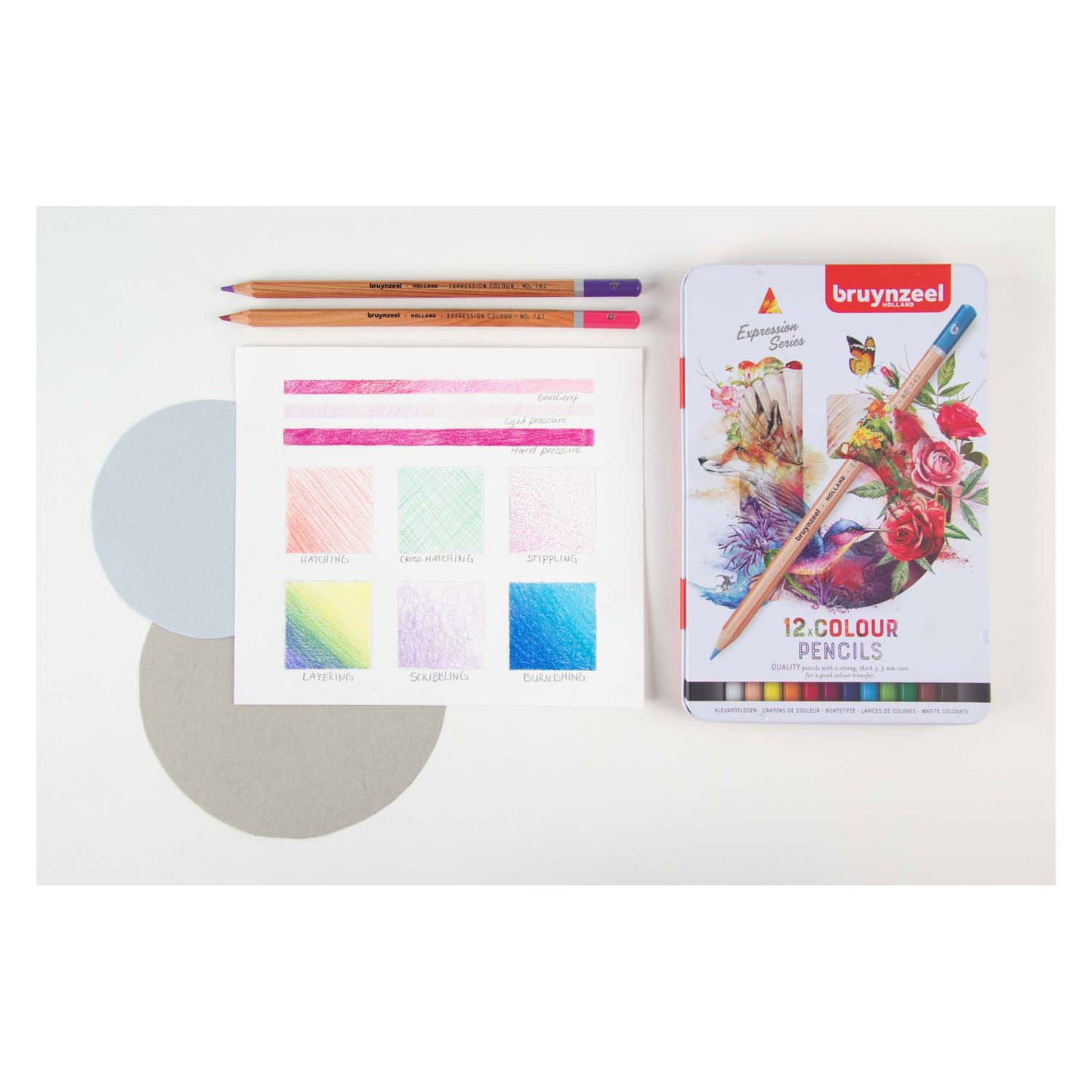 Bruynzeel Expression colorée crayons blik 12