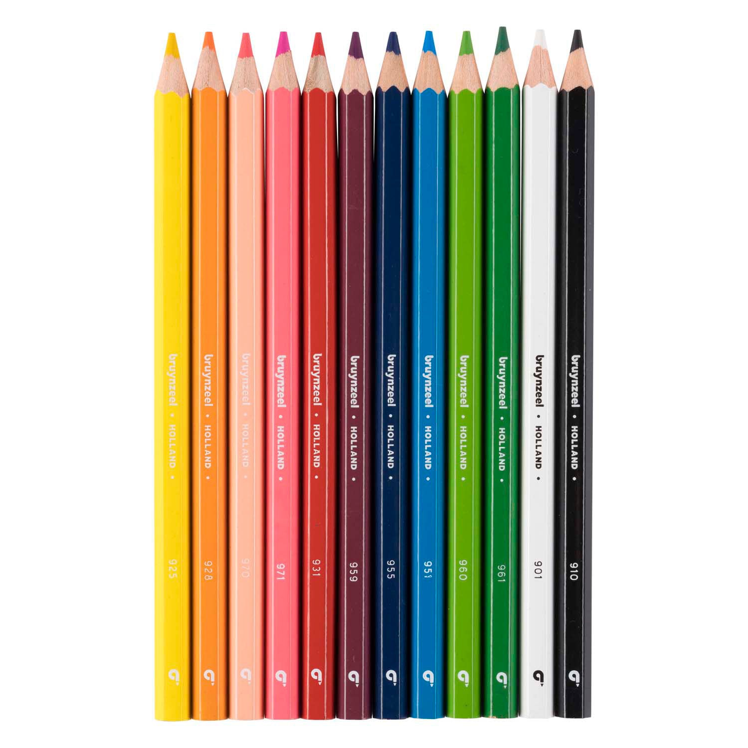 Crayons Bruynzeel Mega colorés ensemble 12