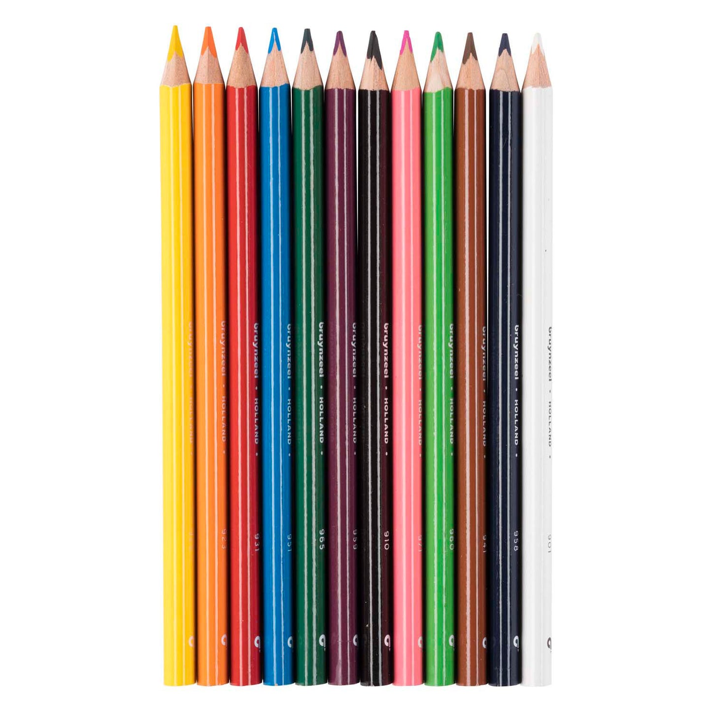 Crayons de couleur triple bruynzéel ensemble 12