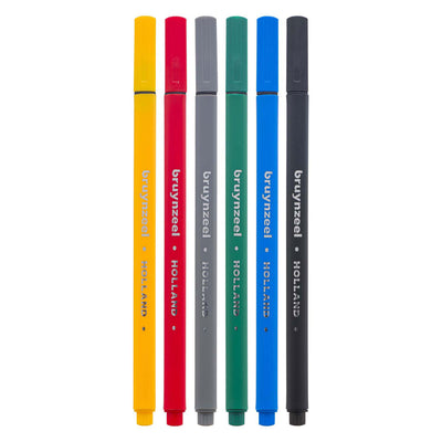 Bruynzeel Fineliner Set Basic 6 couleurs