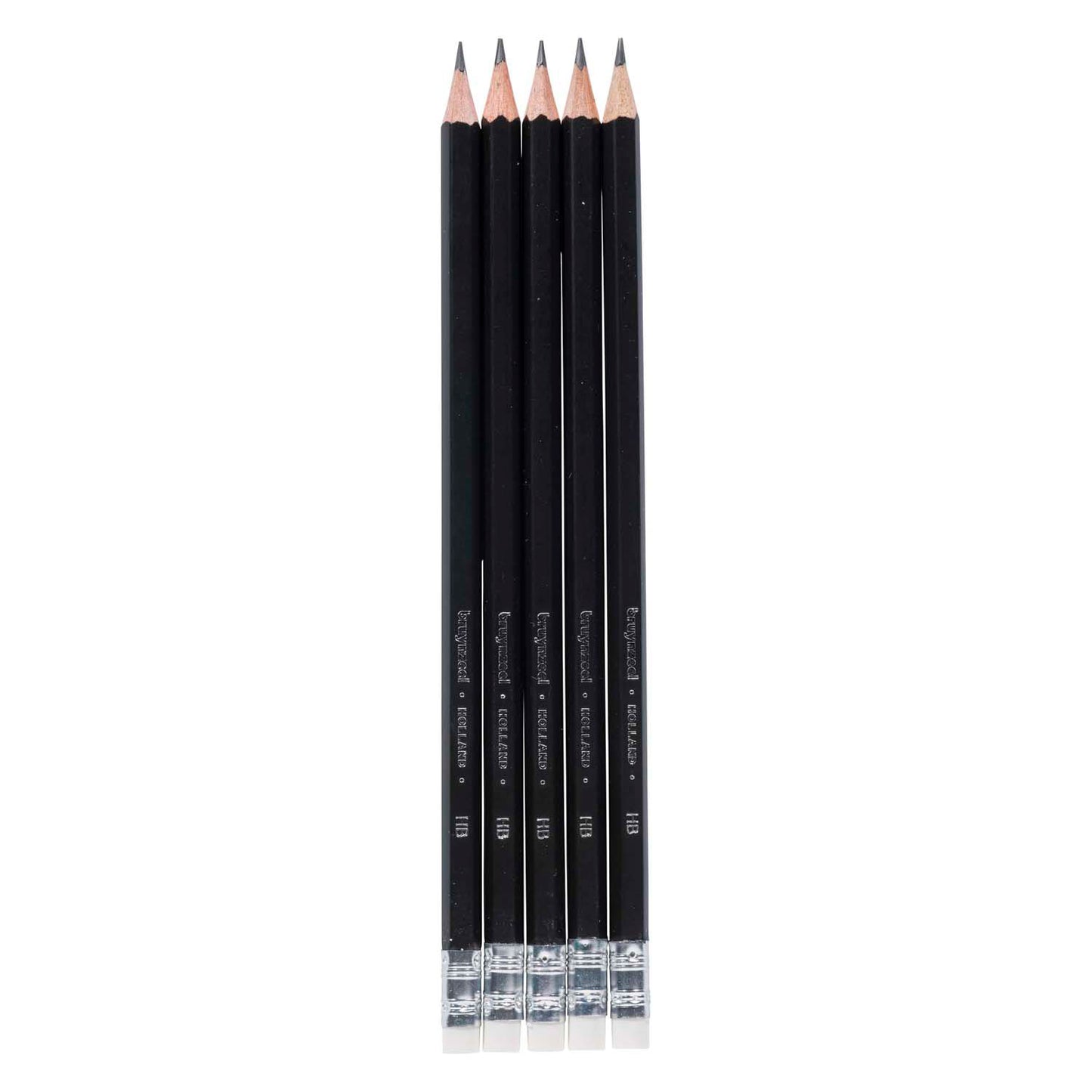 Ensemble de crayons Bruynzeel Graphite, Crayons de 5 Ho avec de la gomme