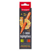 Bruynzeel marquants stylos ensemble 2 couleurs - jaune et orange