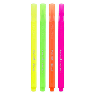 Bruynzeel marquants stylos étroits ensemble 4 couleurs