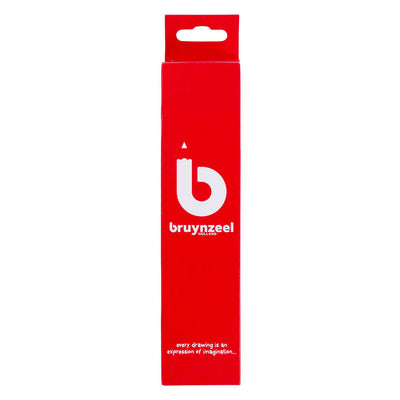 Bruynzeel HB Crayon en graphite rouge noir et gomme