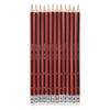 Bruynzeel HB Crayon en graphite rouge noir et gomme