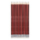 Bruynzeel HB Crayon en graphite rouge noir et gomme