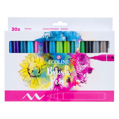 Bruynzeel Ecoline Brush Brush Pen primaire, 30 couleurs