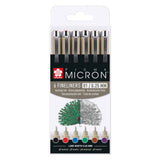 Sakura Pigma Micron 01 Pouche avec 6 couleurs de base - afbeelding 2