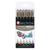 SAKURA PIGMA MICRON 05 POCKE avec 6 couleurs de base