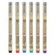 SAKURA PIGMA MICRON 05 POCKE avec 6 couleurs de base