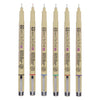 SAKURA PIGMA MICRON 05 POCKE avec 6 couleurs de base