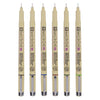 Sakura Pigma Micron 05 Pouche avec 6 couleurs terrestres
