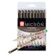 SAKURA PIGMA MICRON 05 POCKE avec 9 couleurs