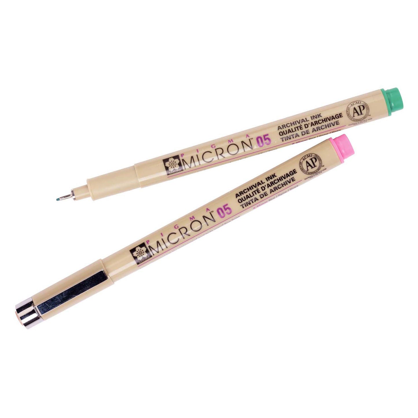 SAKURA PIGMA MICRON 05 POCKE avec 9 couleurs