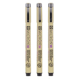 Sakura Pigma Micron Endui 3 Fineliners Black 02-04-08 - afbeelding 1