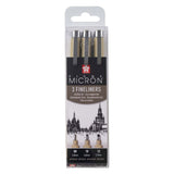Sakura Pigma Micron Endui 3 Fineliners Black 08-10-12 large - afbeelding 2