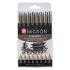Sakura Pigma Micron Pouche 8 Fineliners Black