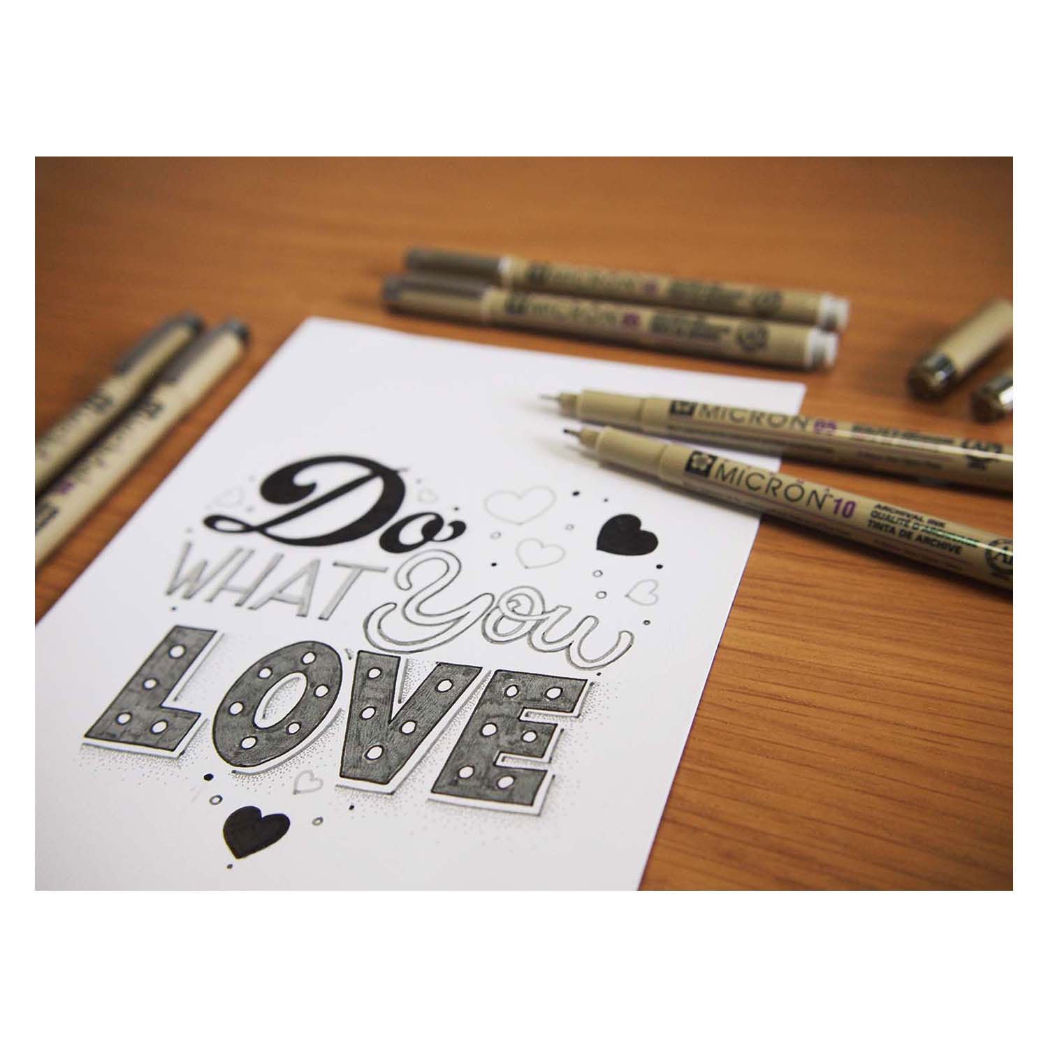 Sakura Pigma Micron Fineliner Set 8 Pen. (clair) gris refroidissant