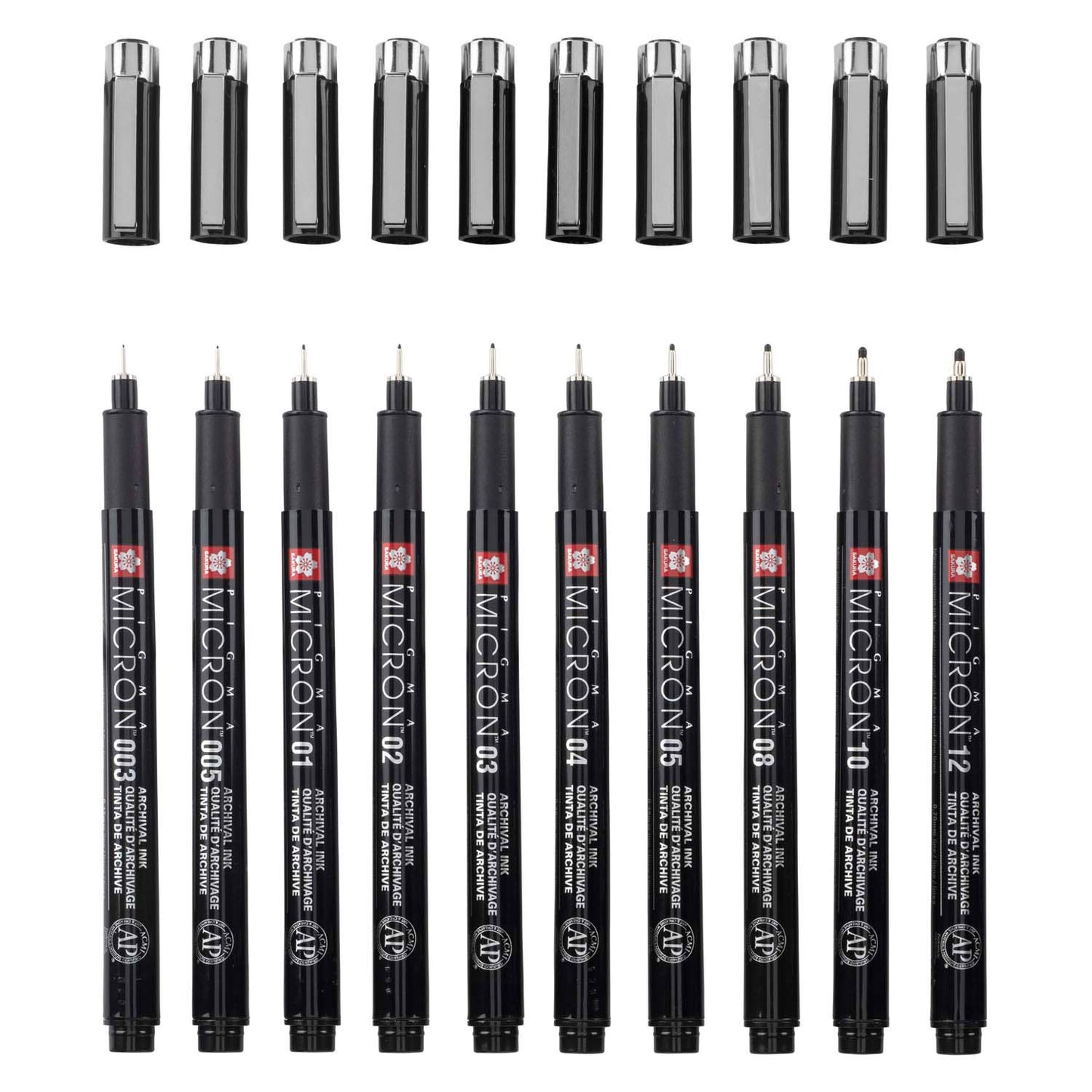 Sakura Pigma Micron Black Edition Set et Pole libre, 10e