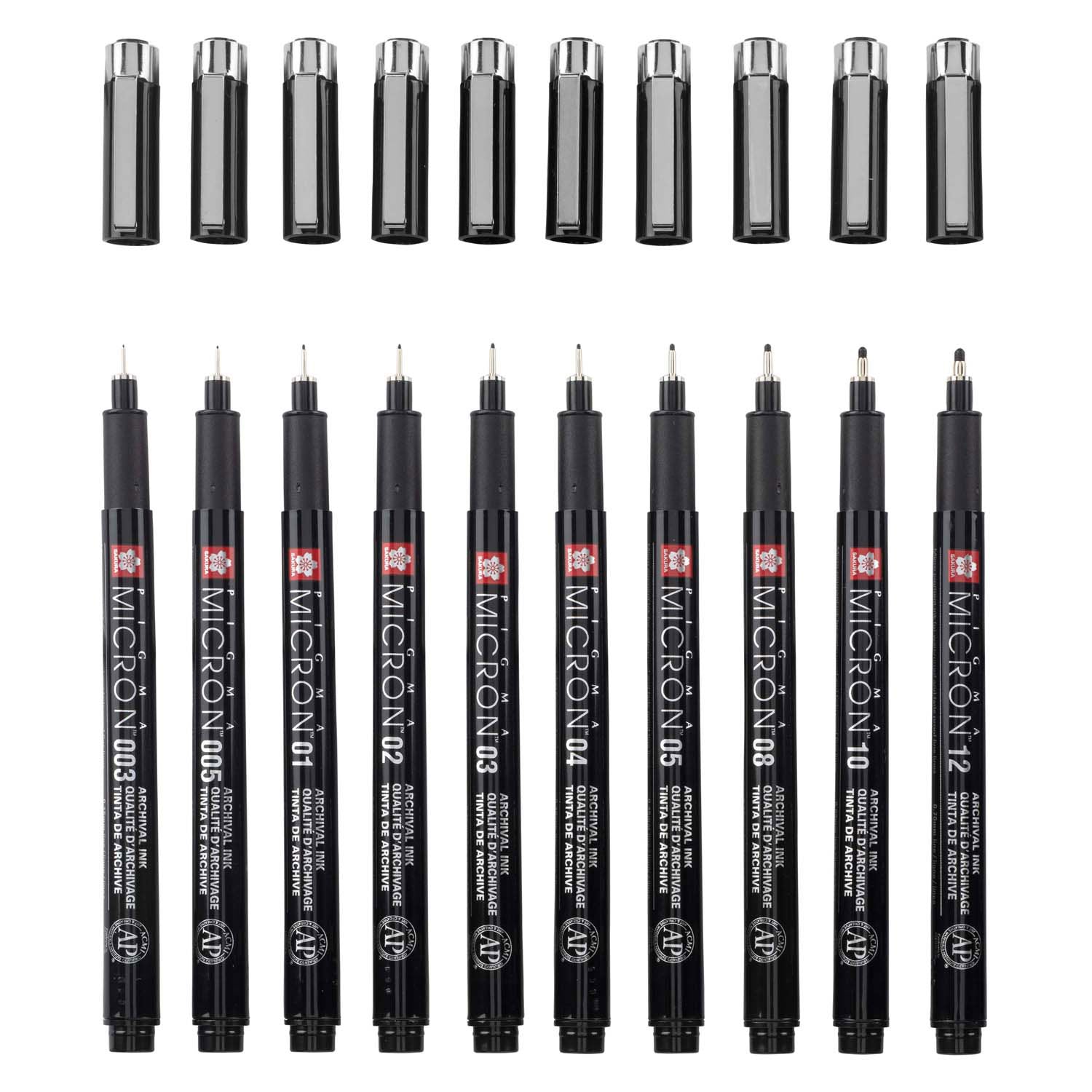 Sakura Pigma Micron Black Edition Set et Pole libre, 10e