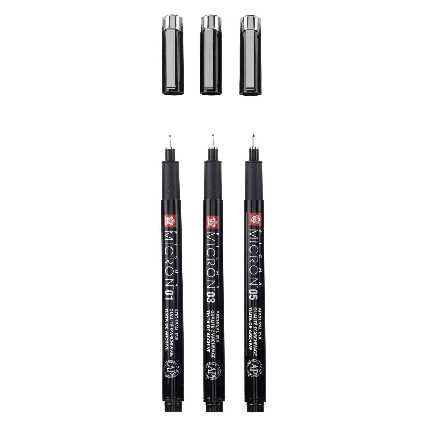 Sakura Pigma Micron Black Edition Set et Pole gratuit, 3e