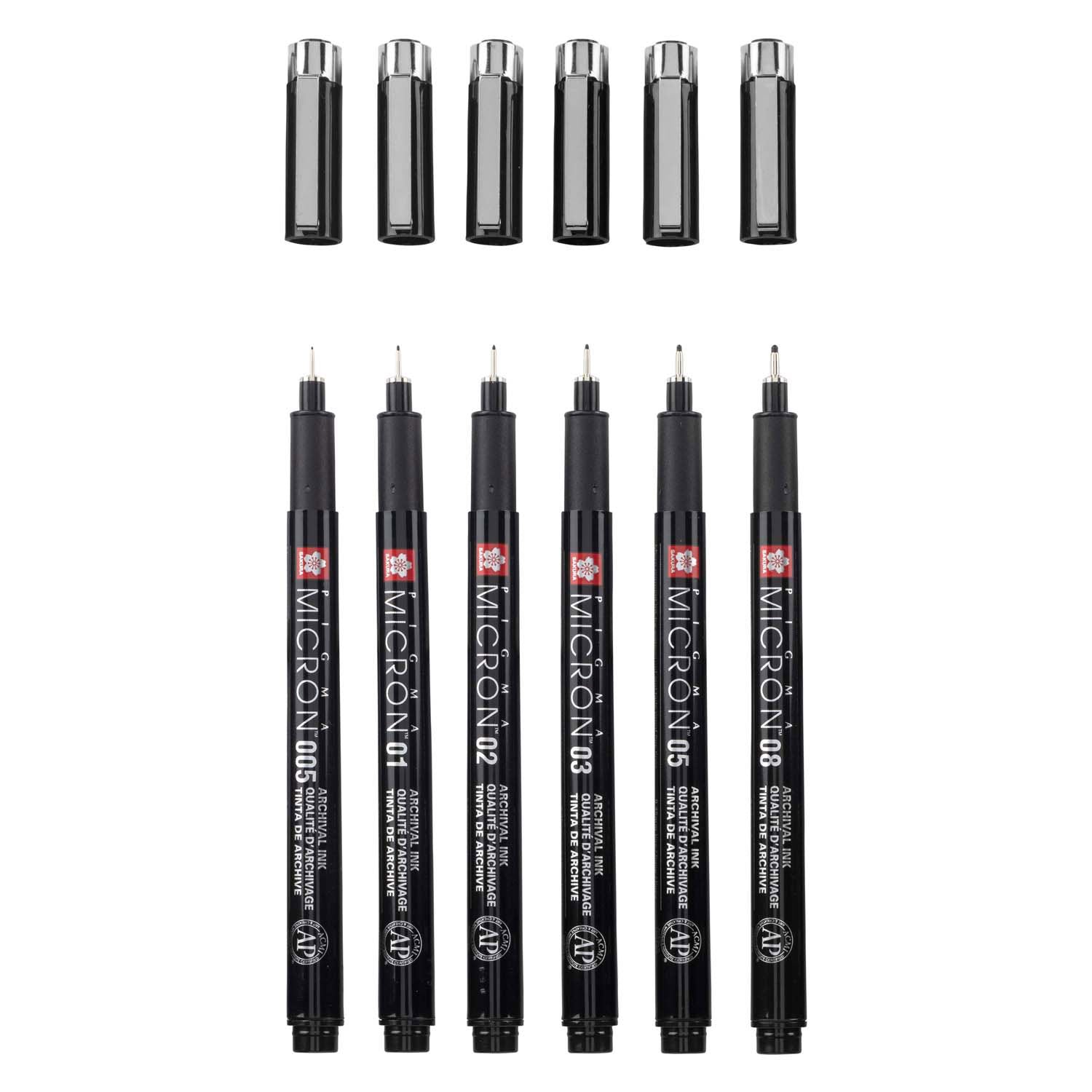 Sakura Pigma Micron Black Edition Set et Pole gratuit, 6e
