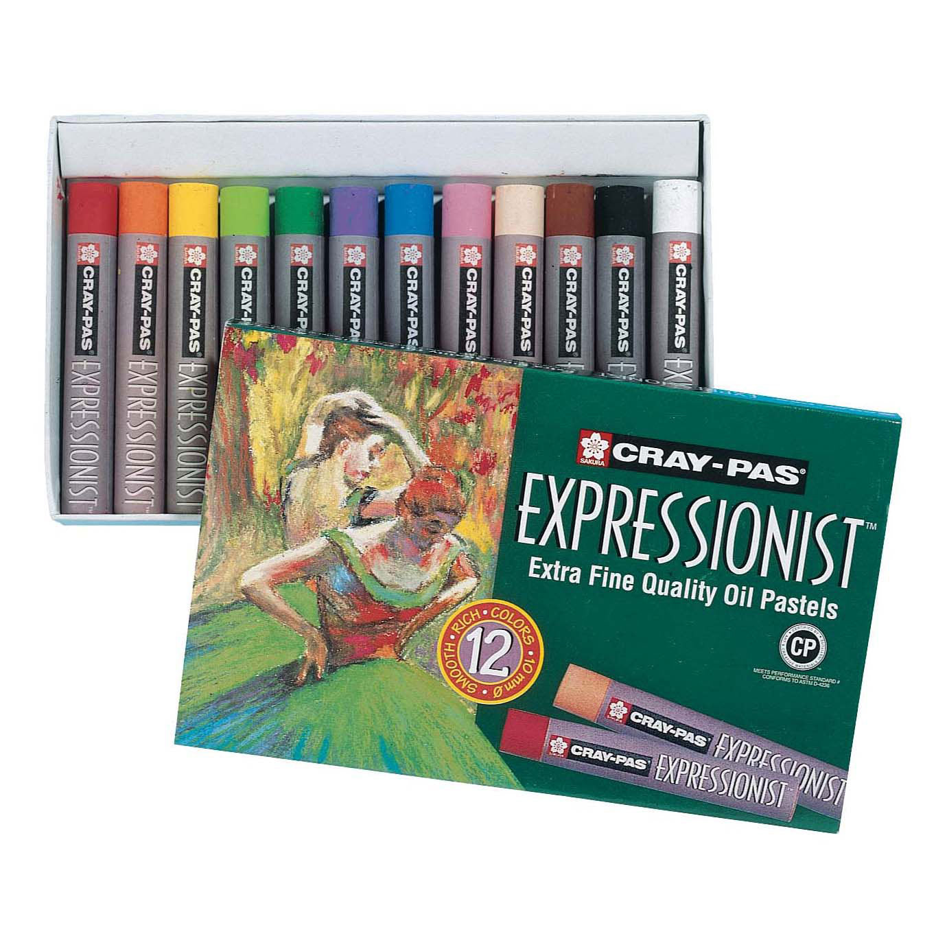 Sakura Cray-Pas Expressionniste Set 12 Pastels d'huile