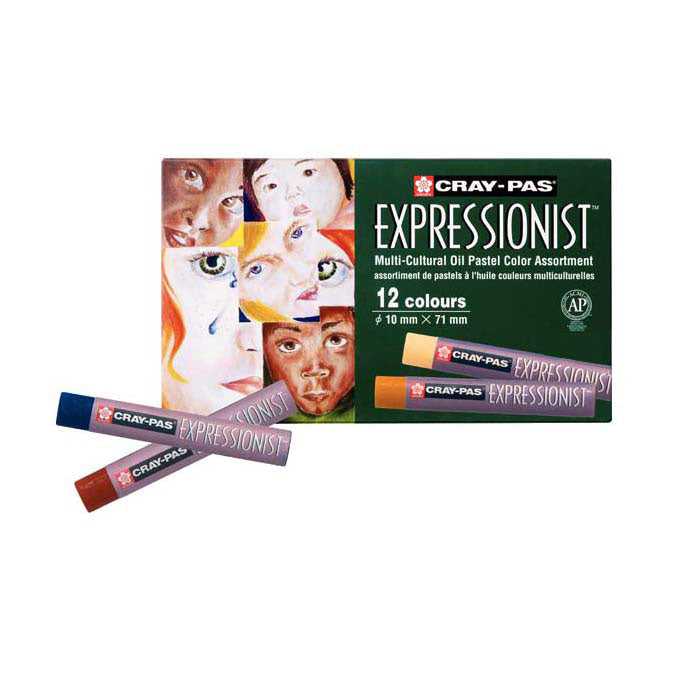 Sakura Cray-PAS Expressionniste définit 12 pastels d'huile multicultes.