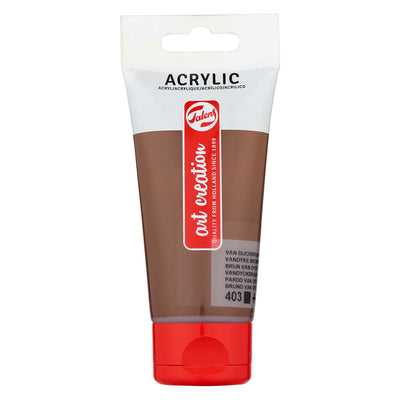 TALENS ART CRÉATION TUBE PEINTURE acrylique 75 ml Van Dijckbrruin 403