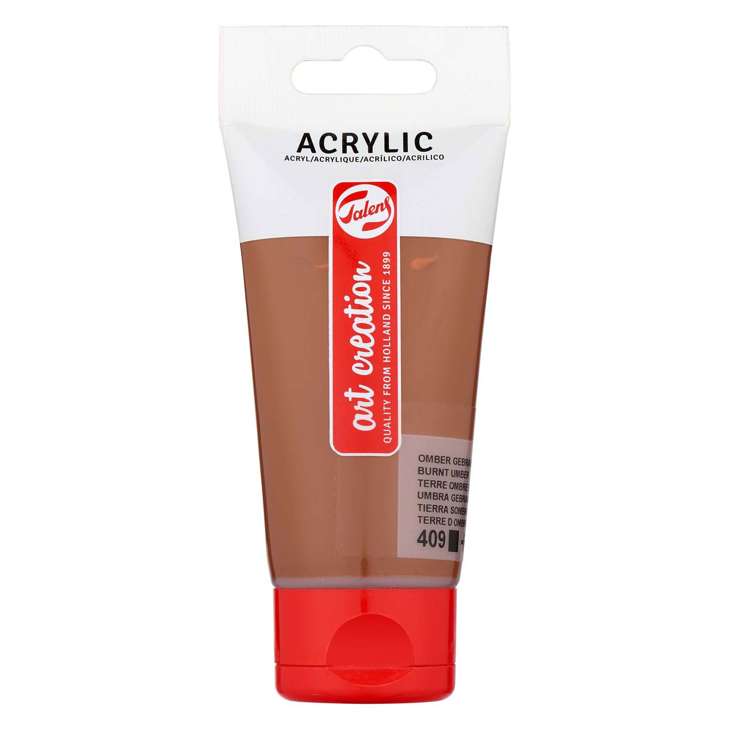 TALENS ART Création Tube de peinture acrylique 75 ml Ombeur Brûlé 409