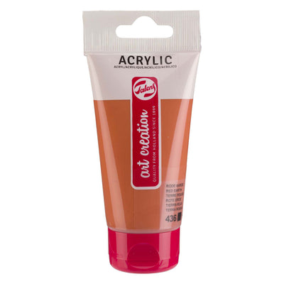 TALENS ART CRÉATION TUBE PEINTURE ACRYLIQUE 75 ml de la Terre rouge 436