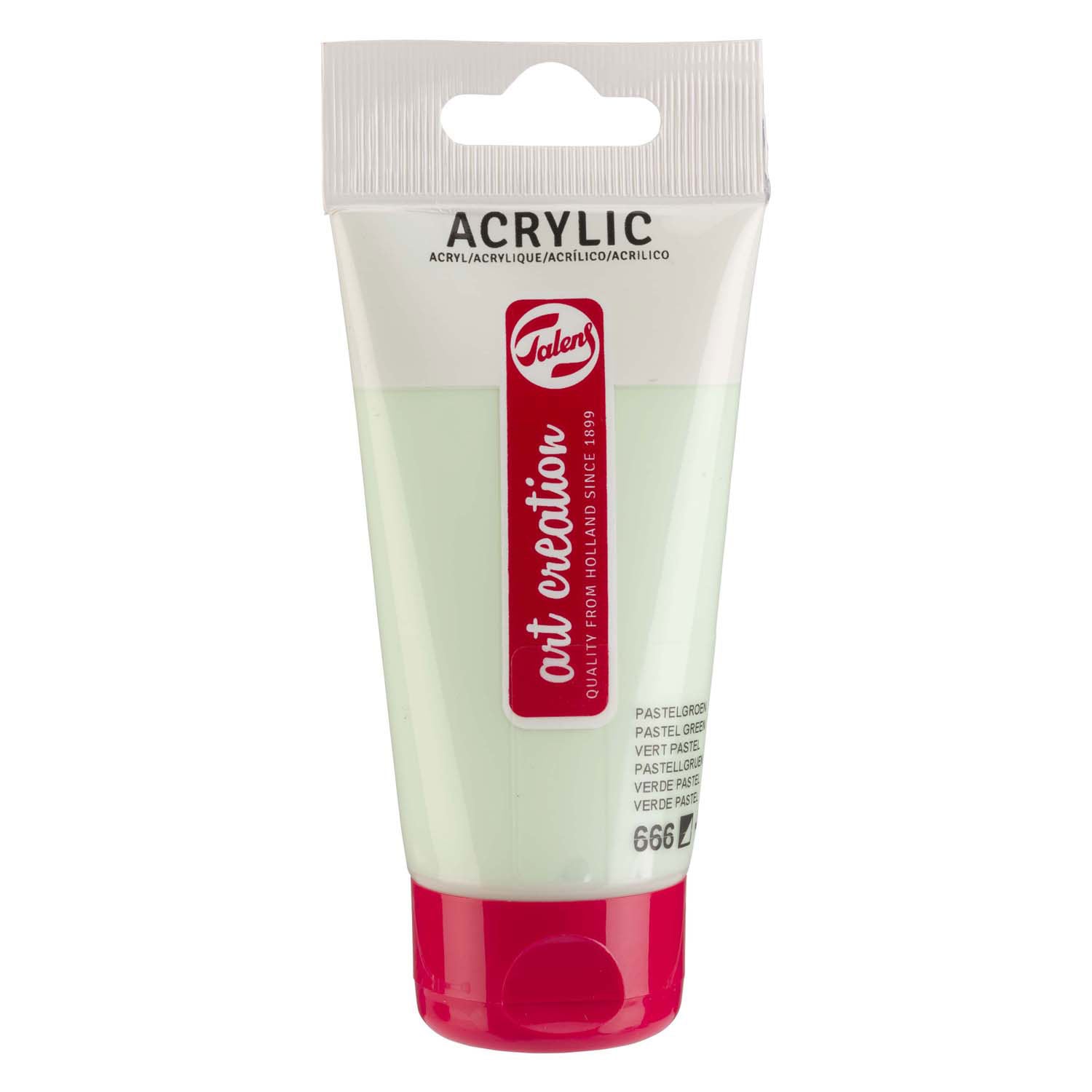 TALENS ART CRÉATION TUBE PEINTURE ACRYLIQUE 75 ml pastel vert 666