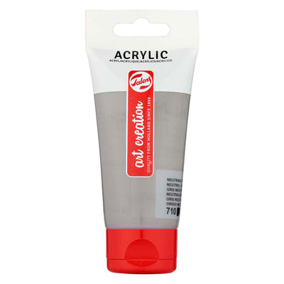 TALENS ART CRÉATION TUBE PEINTURE acrylique 75 ml Gray neutre 710