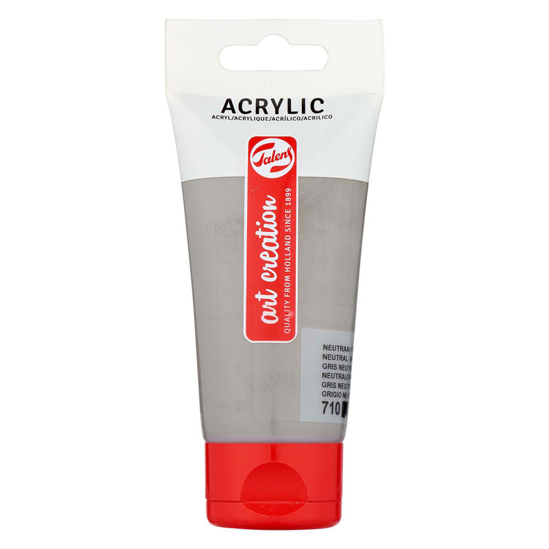 TALENS ART CRÉATION TUBE PEINTURE acrylique 75 ml Gray neutre 710