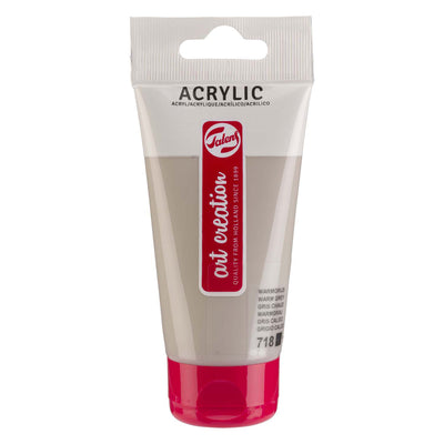 Talens art création tube de peinture en acrylique 75 ml gris chaud 718