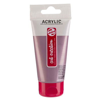 TALENS ART CRÉATION TUBE PEINTURE ACRYLIQUE 75ML Metallic Pink 833