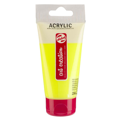 Talens art création tube de peinture acrylique 75 ml réflexe jaune 256